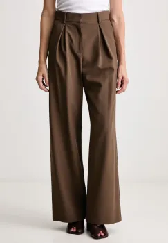 MM6 Maison Margiela pantaloni straight pentru femei cu amestec de lana imagine