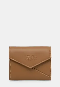 MM6 Maison Margiela portofel de piele femei, culoarea maro, SA5UI0010.P7183 imagine