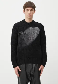 MM6 Maison Margiela pulover de lana culoarea negru, calduros, SH2HL0029.M13173.900S imagine