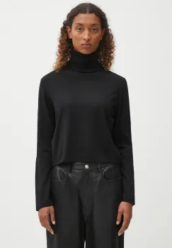 MM6 Maison Margiela pulover de lana culoarea negru, light, cu guler, S52HA0296.M13133.900 imagine