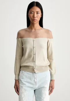 MM6 Maison Margiela pulover pentru femei cu bumbac imagine