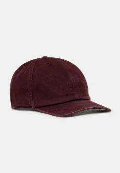 MM6 Maison Margiela sapca de baseball din bumbac culoarea bordo, SH2TC0004.M35190.227 imagine