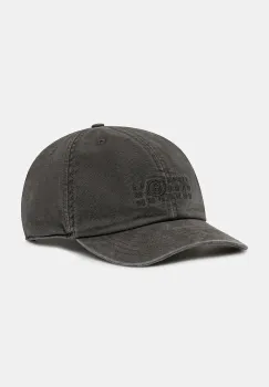 MM6 Maison Margiela sapca de baseball din bumbac culoarea gri, SH0TC0005.M35346.860 imagine