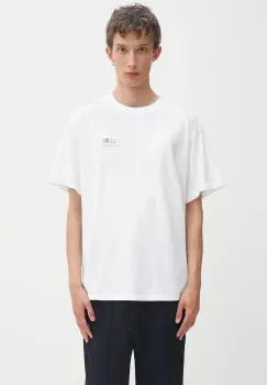 MM6 Maison Margiela tricou din bumbac culoarea alb, cu imprimeu, SH2GC0030.M20048.100 imagine