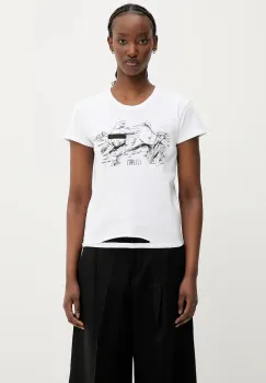 MM6 Maison Margiela tricou din bumbac culoarea alb, S62GD0199 imagine