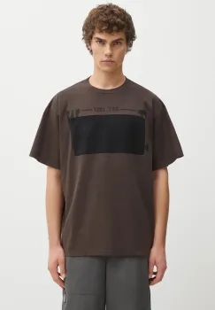 MM6 Maison Margiela tricou din bumbac culoarea maro, cu imprimeu, SH0GC0053.M20050.143 imagine