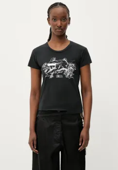MM6 Maison Margiela tricou din bumbac culoarea negru, S62GD0199 imagine