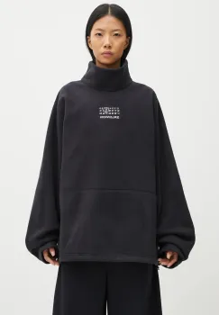 MM6 Maison Margiela x Salomon hanorac din fleece culoarea negru, uni, S52NH0035.M20140.899 imagine