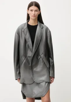 MMC STUDIO geaca culoarea gri, de tranzitie, oversize, OMBRE.JACKET imagine