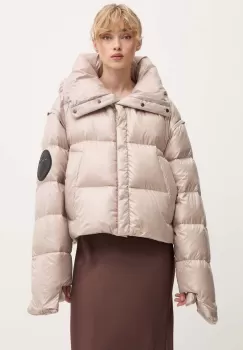MMC STUDIO geaca de puf PL femei, culoarea bej, de iarna, RAFO imagine