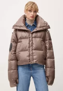 MMC STUDIO geaca de puf PL femei, culoarea maro, de iarna, RAFO imagine