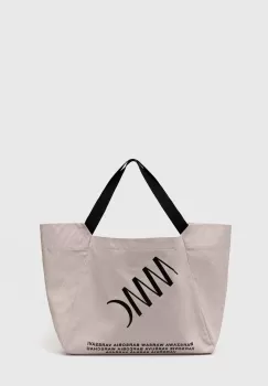 MMC STUDIO geanta de bumbac culoarea bej, LOGO.BAG imagine