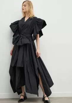 MMC STUDIO rochie culoarea negru, mini, oversize imagine