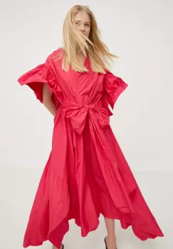 MMC STUDIO rochie culoarea roz, mini, oversize imagine