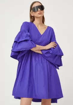 MMC STUDIO rochie culoarea violet, mini, oversize imagine