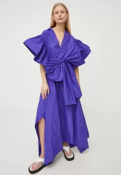 MMC STUDIO rochie culoarea violet, mini, oversize imagine