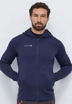 Montane hanorac Fury culoarea albastru marin, cu gluga, neted imagine