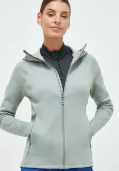 Montane hanorac Fury culoarea verde, cu gluga, neted imagine