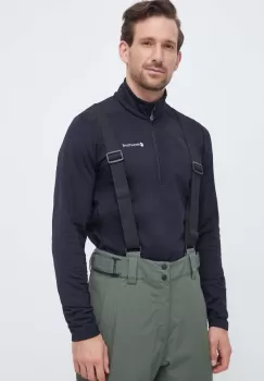 Montane hanorac Protium culoarea negru, neted imagine