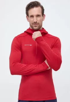 Montane hanorac Protium Lite culoarea rosu, cu gluga, neted imagine