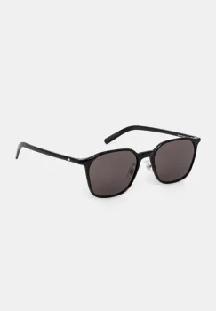 Montblanc ochelari de soare barbati, culoarea negru, MB0420SK imagine