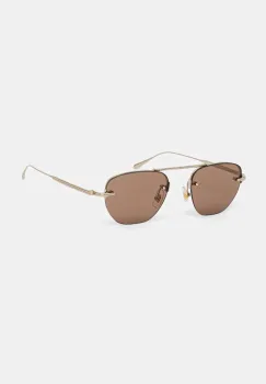 Montblanc ochelari de soare culoarea auriu, MB0404S imagine
