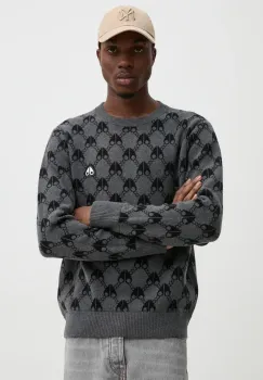 MOOSE KNUCKLES pulover de lana barbati, culoarea gri, M34MK672H imagine