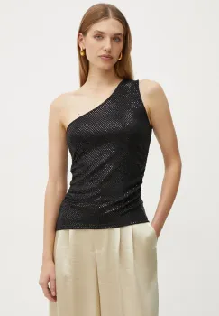 Morgan bluza BSHOK femei, culoarea negru, cu imprimeu, BSHOK imagine