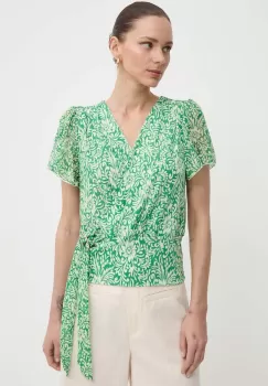 Morgan bluza DRICHIE femei, culoarea verde, modelator, DRICHIE imagine