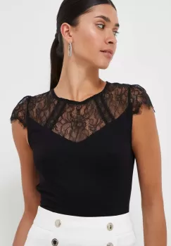 Morgan bluza femei, culoarea negru imagine