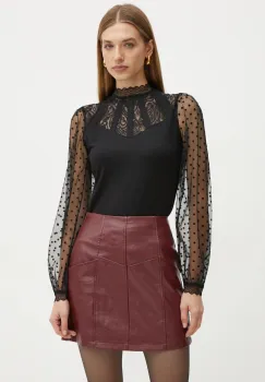 Morgan bluza femei, culoarea negru, neted imagine