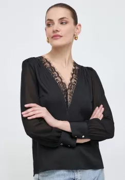 Morgan bluza femei, culoarea negru, neted imagine