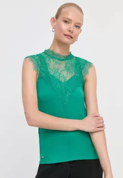 Morgan bluza femei, culoarea verde, neted imagine