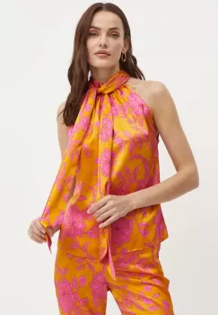 Morgan bluza OBLA.F femei, culoarea portocaliu, modelator, OBLA.F imagine