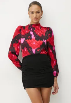 Morgan bluza ORIEU.F femei, culoarea rosu, modelator, ORIEU.F imagine