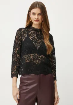 Morgan bluza TAMO femei, culoarea negru, neted, TAMO imagine