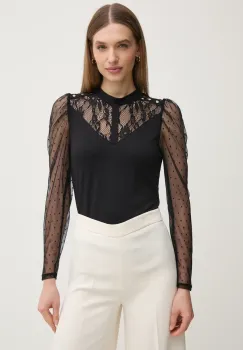 Morgan bluza TSAGE femei, culoarea negru, modelator, TSAGE imagine