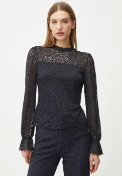 Morgan bluza TYRIA femei, culoarea albastru marin, neted, TYRIA imagine