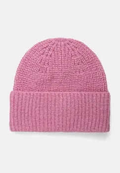 Morgan caciula din amestec de lana 5MBALA culoarea roz, din tricot gros, 5MBALA imagine