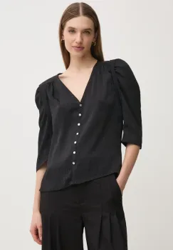 Morgan camasa CALA femei, culoarea negru, regular, CALA imagine