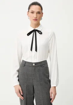 Morgan camasa culoarea alb, cu guler clasic, regular, CLOTER imagine