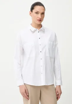 Morgan camasa culoarea alb, cu guler clasic, relaxed, CRISTO imagine