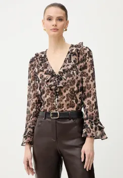 Morgan camasa culoarea maro, regular, CLEOL.F imagine