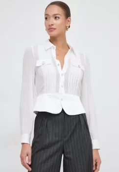 Morgan camasa femei, culoarea alb, cu guler clasic, regular imagine