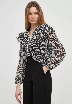 Morgan camasa femei, culoarea negru, regular imagine