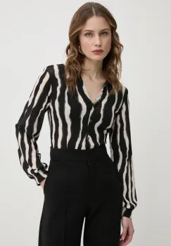 Morgan camasa TRIBO femei, culoarea negru, regular, TRIBO imagine
