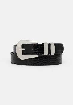 Morgan curea 3MIOU femei, culoarea negru, 3MIOU imagine