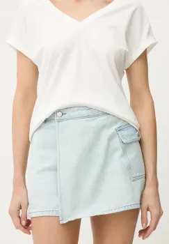 Morgan fusta si pantaloni denim uni, high waist, SHAZAZ imagine