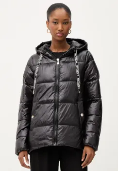 Morgan geaca culoarea negru, de iarna, GMODOU imagine