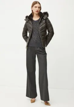 Morgan geaca GKIDIA femei, culoarea maro, de iarna, GKIDIA imagine